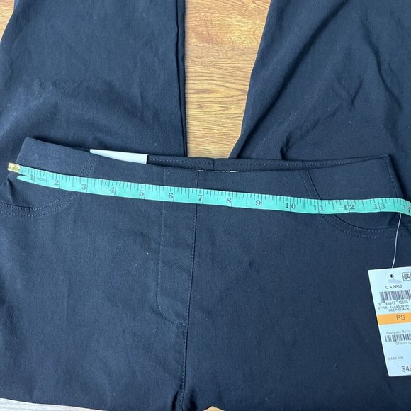 Style & Co Womens Petite Pull-On Capri Pants ( Petite, Deep Black) - Picture 14 of 15